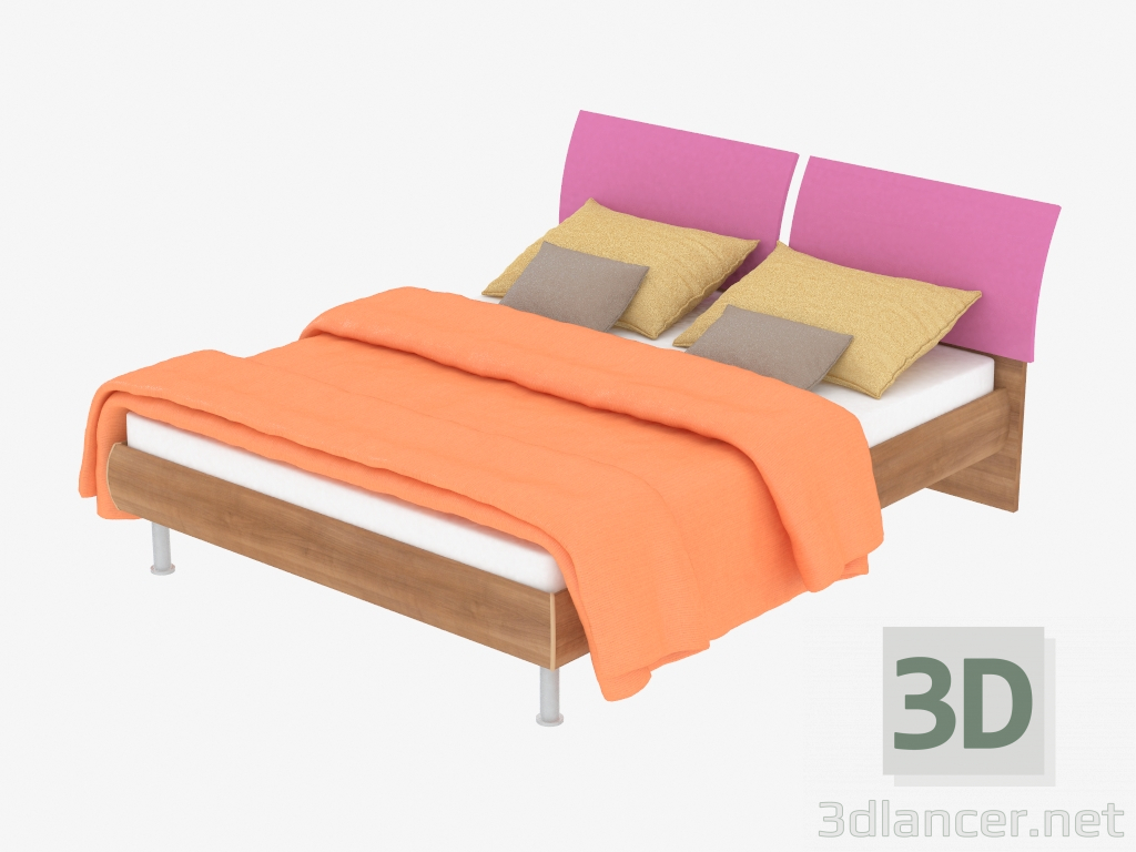 3d model Cama matrimonial (cr 27) - vista previa