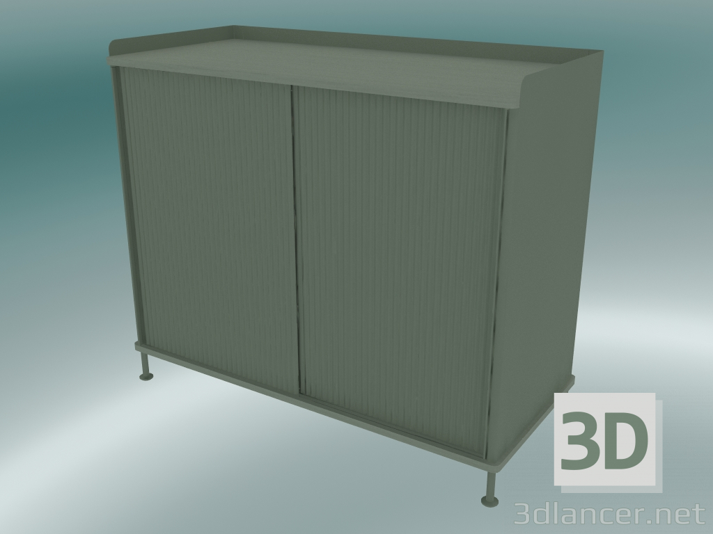 modello 3D Buffet Enfold (Tall, Dusty Green) - anteprima