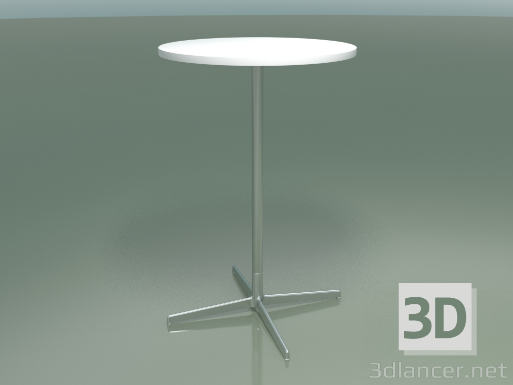 3d model Mesa redonda 5522, 5542 (H 105 - Ø 69 cm, blanco, LU1) - vista previa