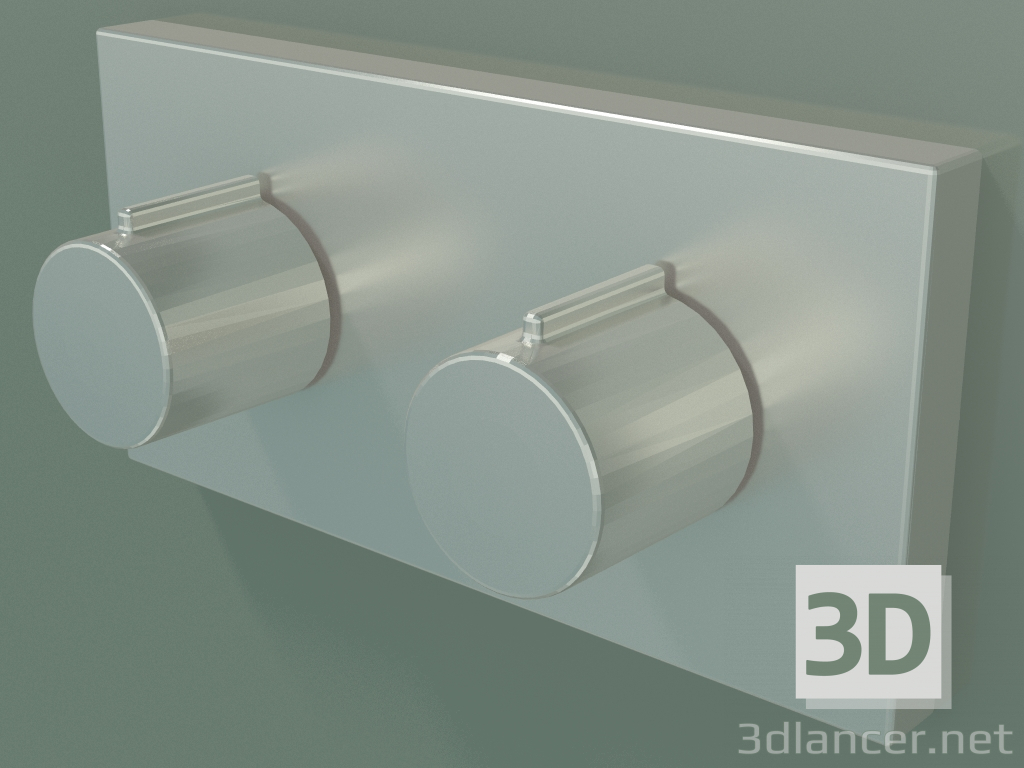 Modelo 3d Válvula de mistura de água termostática com regulador de fluxo (36 325 980-06) - preview