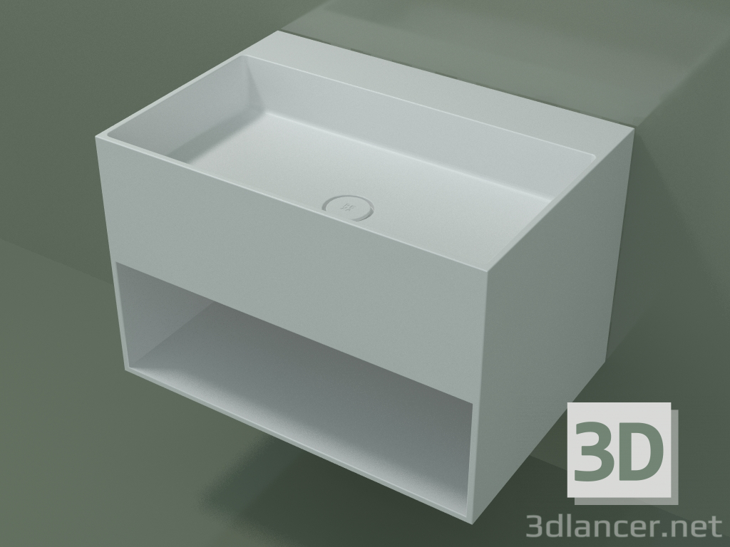 3d model Lavabo de pared Giorno (06UN43301, Glacier White C01, L 72, P 50, H 48 cm) - vista previa