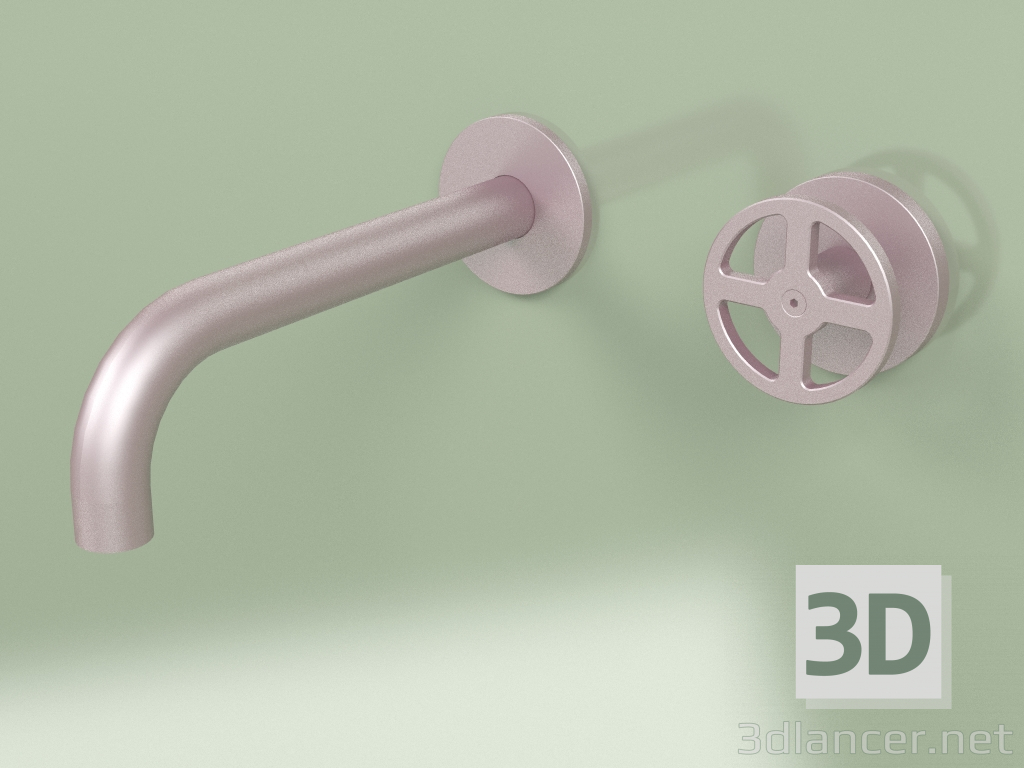 3d model Mezclador hidro-progresivo de pared con caño (20 10, OR) - vista previa