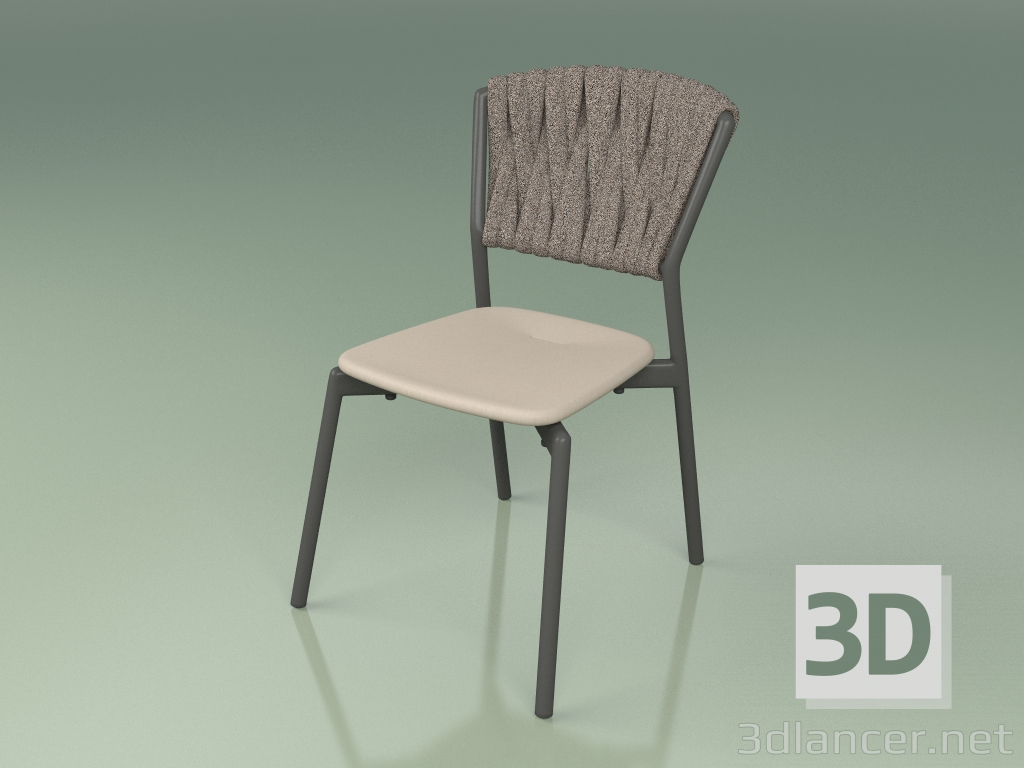 3D Modell Chair 220 (Metal Smoke, Polyurethanharz Maulwurf, gepolsterter Gürtel Grau-Sand) - Vorschau