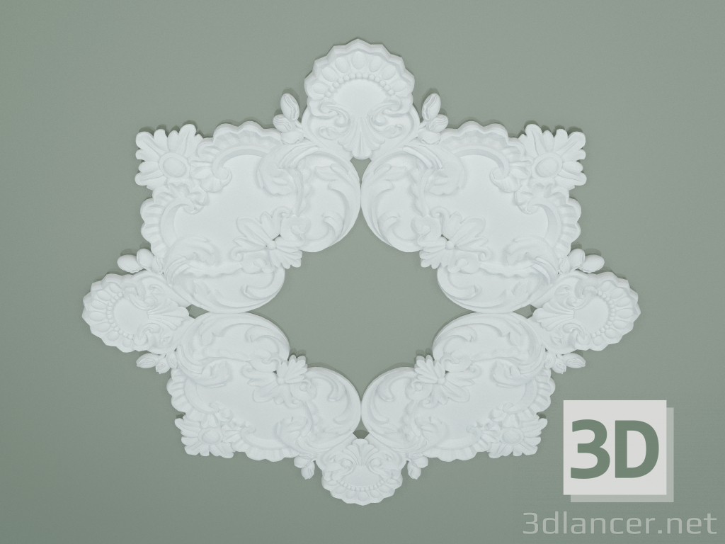 Modelo 3d Soquete de gesso pré-fabricado PA027 - preview