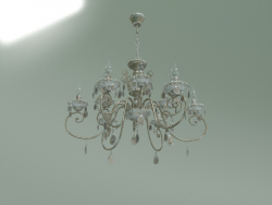 Lustre suspenso 10009-12 (branco com dourado)