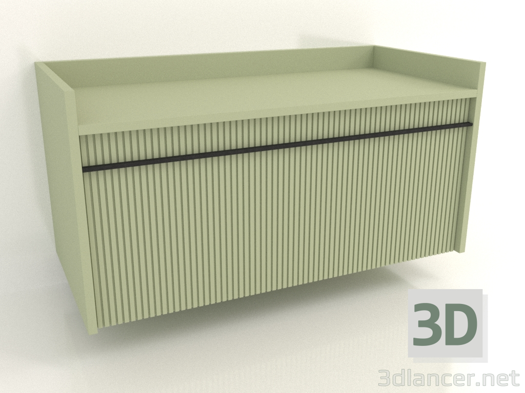 3d модель Тумба навесная TM 11 (1065x500x540, light green) – превью