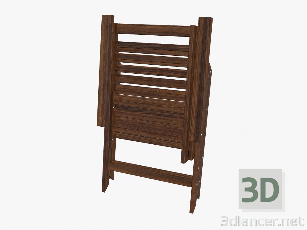 3d model Folding chair when folded - preview