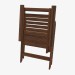 3d model Folding chair when folded - preview