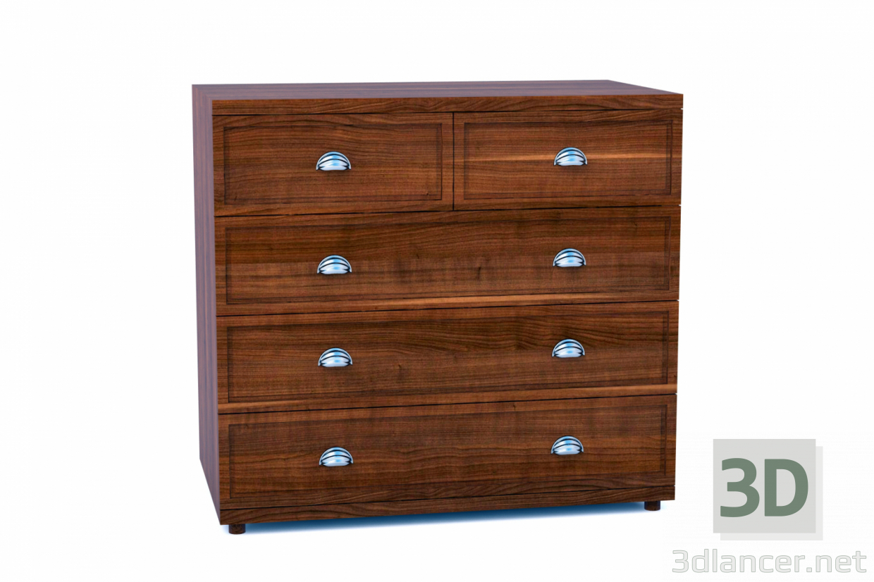 3D Modell Chest 1960 - Vorschau