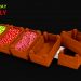 3d model 3D Wooden Tray Game asset -LOW POLY - preview