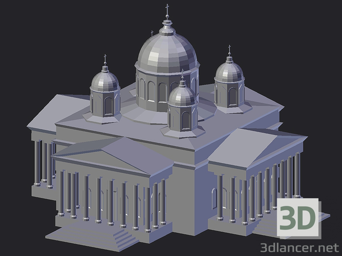 3D Modell Arzamas. Auferstehungskathedrale - Vorschau