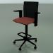 3d model Stool 6504 (5 wheels, with mesh, adjustable standard 3D armrest, V39) - preview