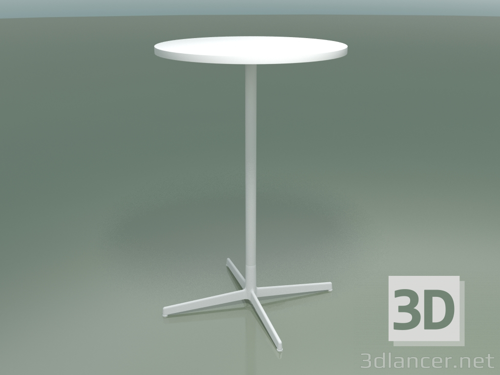 Modelo 3d Mesa redonda 5522, 5542 (H 105 - Ø 69 cm, branco, V12) - preview