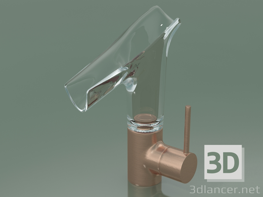 3d model Single lever basin mixer 140 with glass spout (12116310) - preview