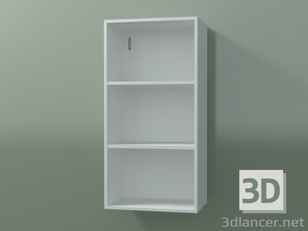 3d model Armario alto de pared (8DUBBC01, Glacier White C01, L 36, P 24, H 72 cm) - vista previa