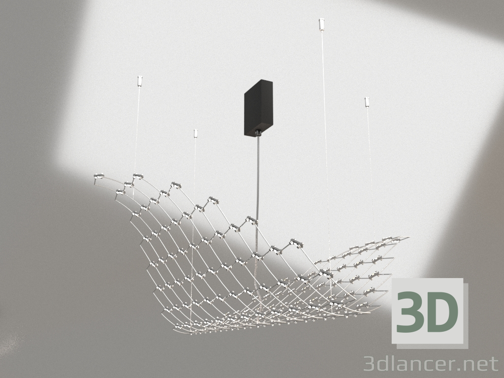 Modelo 3d Luminária pendente MANTA (opção 3) - preview