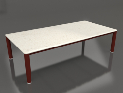 Table basse 70×140 (Rouge vin, DEKTON Danae)
