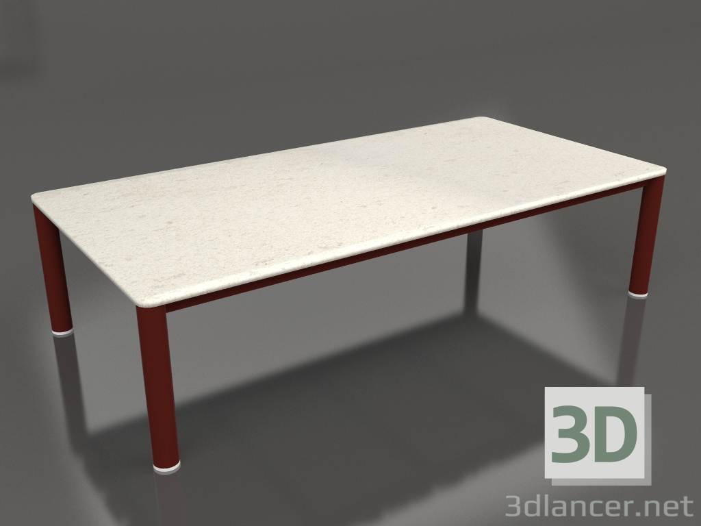 3d model Mesa de centro 70×140 (Rojo vino, DEKTON Danae) - vista previa