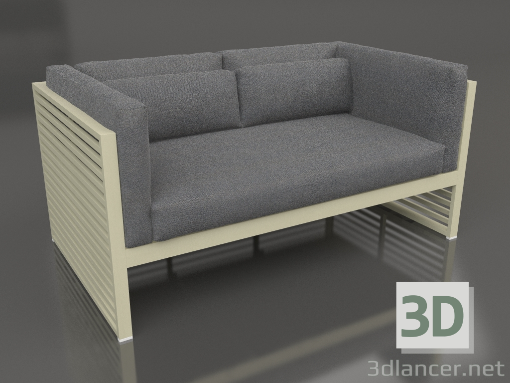 modèle 3D Canapé 2 places (Or) - preview