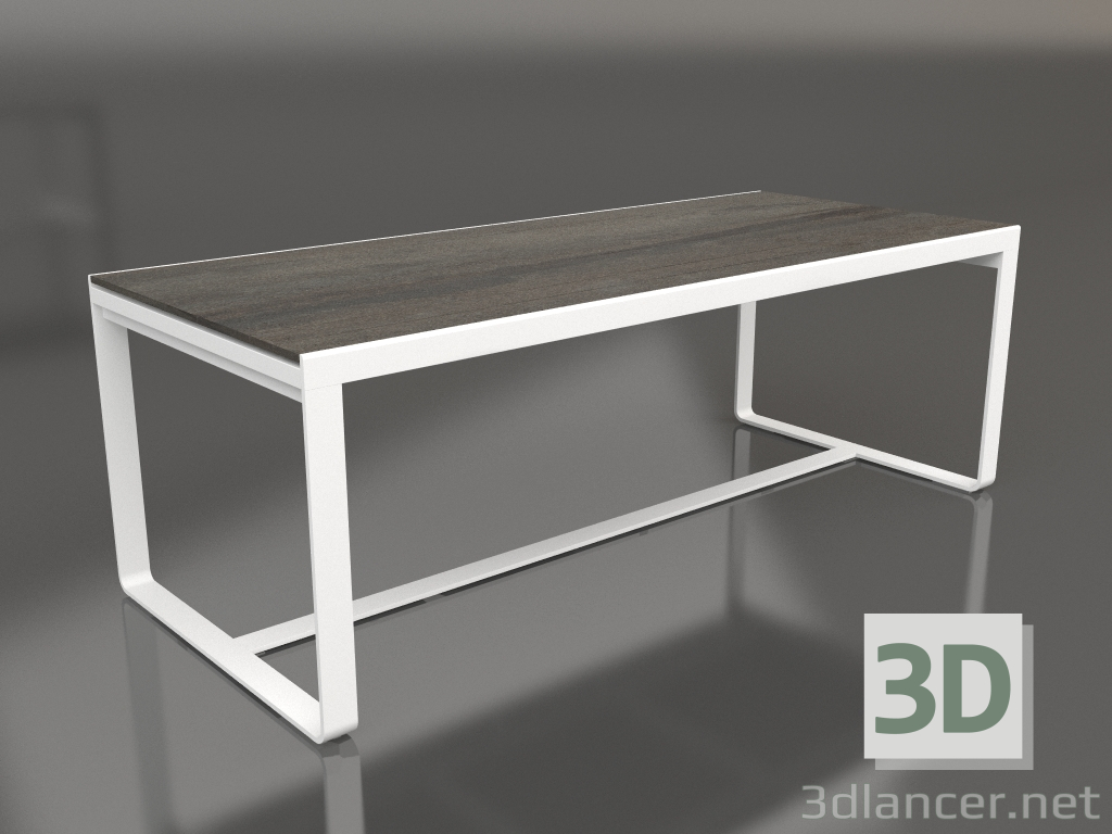 3d model Mesa de comedor 210 (DEKTON Radium, Blanco) - vista previa