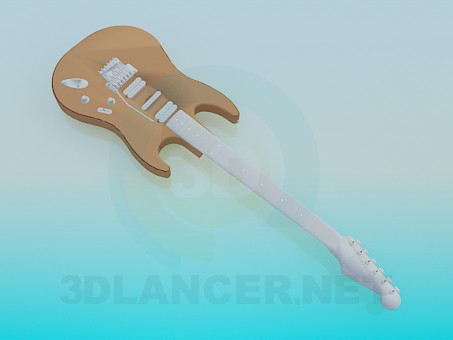 Modelo 3d Guitarra - preview