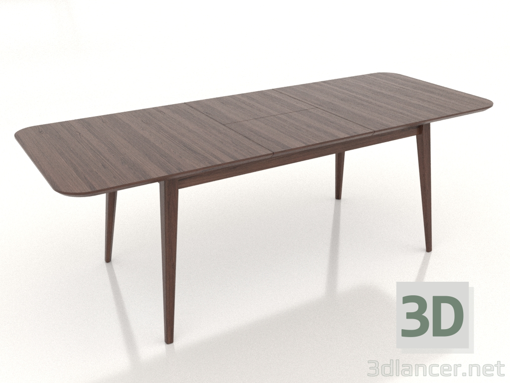 modèle 3D Table à manger 2100x800 mm (noyer foncé) - preview