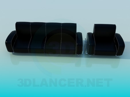 3d model Sofás y sillones - vista previa