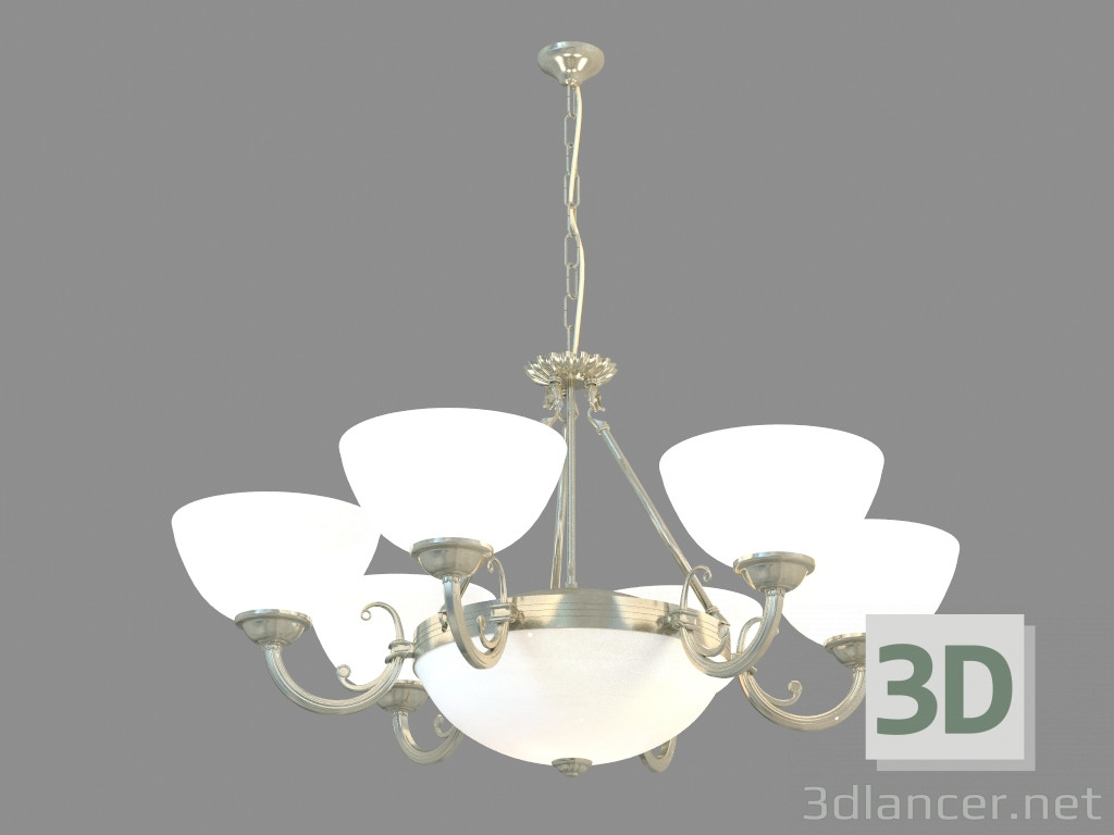 3d model Chandelier A3777LM-6-2AB - preview