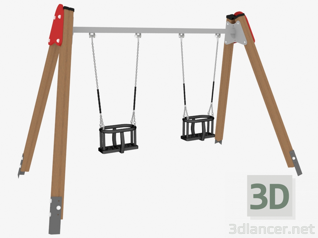 Modelo 3d Balanço para parque infantil (6322) - preview