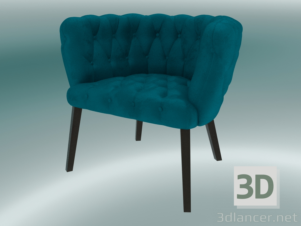 3D Modell Sessel Benjamin (Blau) - Vorschau