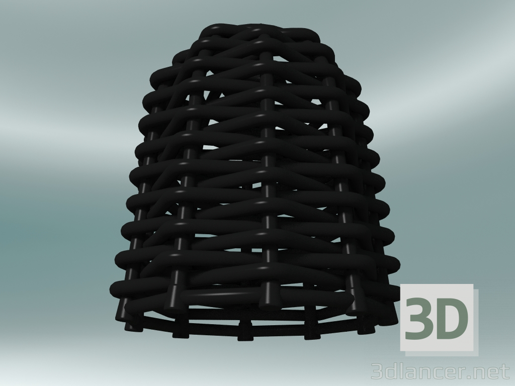 Modelo 3d Luminária pendente (91, Black Woven) - preview