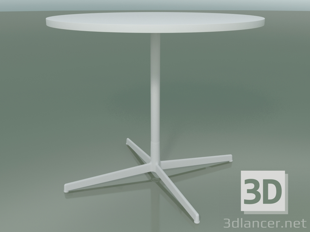 3D Modell Runder Tisch 5515, 5535 (H 74 - Ø 89 cm, Weiß, V12) - Vorschau