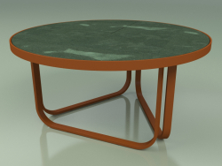 Mesa de centro 009 (Metal Rust, Glazed Gres Forest)