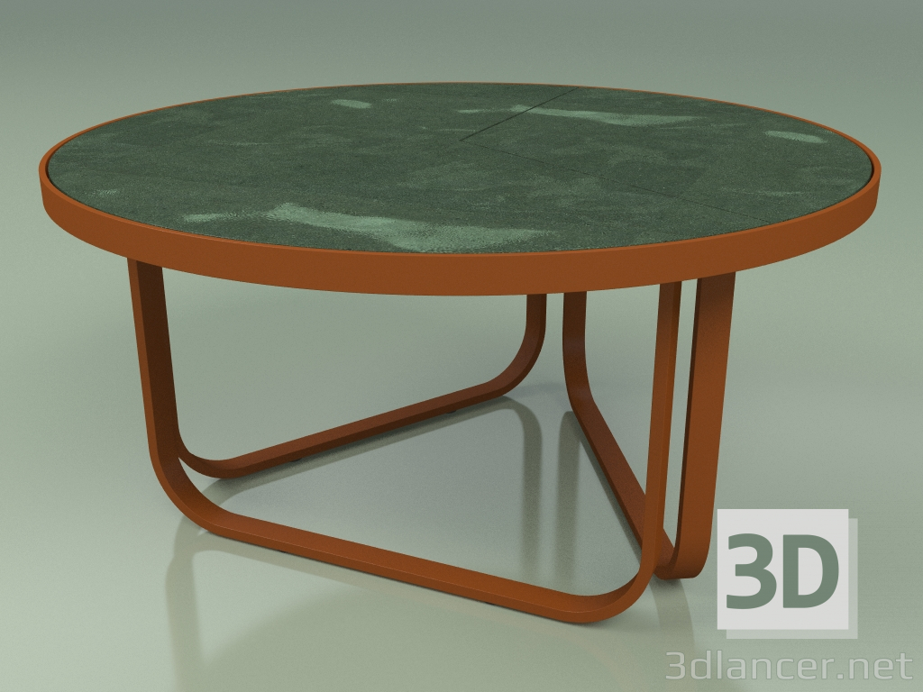 modèle 3D Table basse 009 (Metal Rust, Glazed Gres Forest) - preview