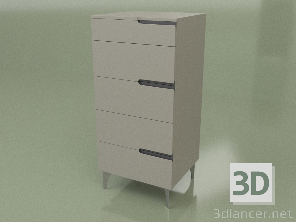 modèle 3D Commode GL 340 (gris) - preview