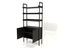 Rack ST 03 (ouvert) (900x400x1900, bois noir)