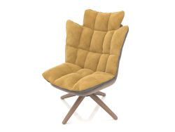 Fauteuil style Husk (jaune)