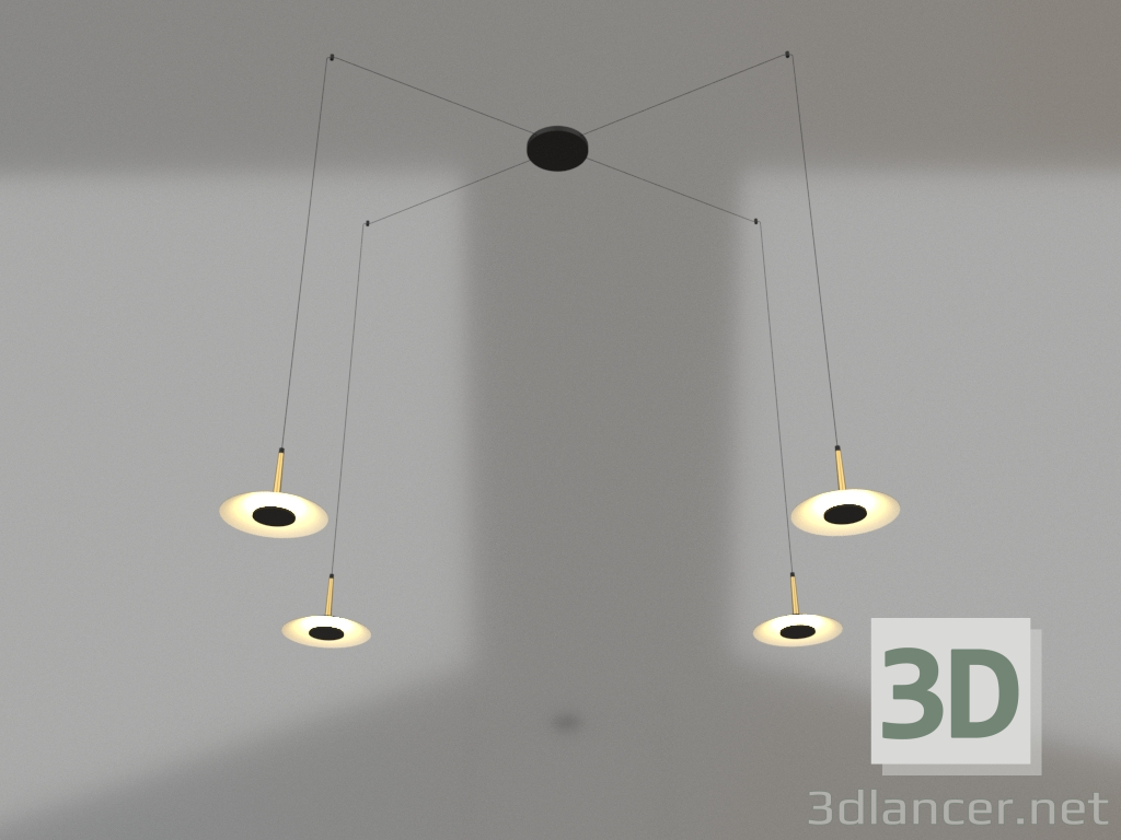 Modelo 3d Luminária pendente (7307) - preview