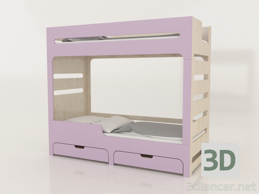 modello 3D Letto a castello MODE HL (URDHL2) - anteprima