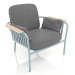 3d model Sillón (gris azul) - vista previa