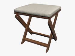 Tabouret pliant avec coussin