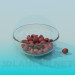3d model Plato con fresas - vista previa