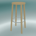 3d model Stool BLOCCO stool (8500-00 (76 cm), ash natural, sanded aluminum) - preview