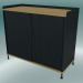 3d model Buffet Enfold (Alto, Roble, Negro) - vista previa