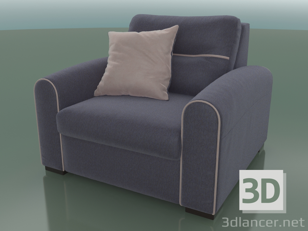 modello 3D Poltrona Sky con meccanismo di sonno pieghevole (1070 x 1100 x 890, 107SK-110-AA) - anteprima