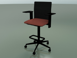 Stool 6504 (5 wheels, with mesh, 3D adjustable armrest XL, V39)