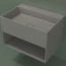 modello 3D Lavabo sospeso Giorno (06UN43301, Clay C37, L 72, P 50, H 48 cm) - anteprima