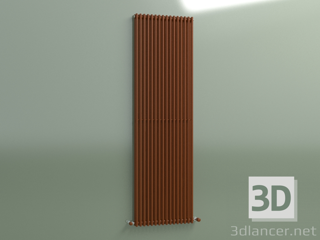 Modelo 3d Radiador vertical ARPA 2 (1820 16EL, ferrugem marrom) - preview