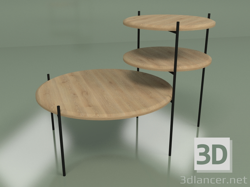 modèle 3D Table basse Poetika (grande) - preview