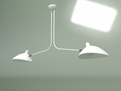 Plafonnier Spider 2 lampes (blanc)